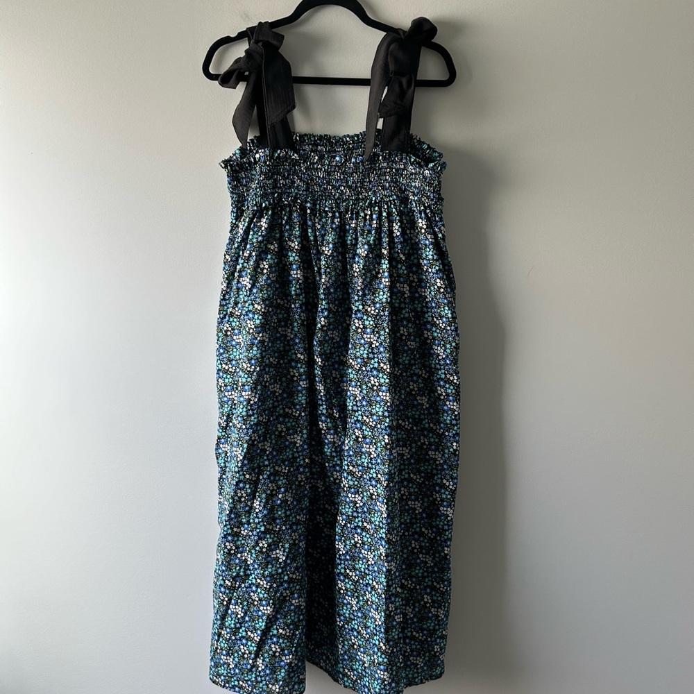 Buru blue floral printed midi/maxi dress